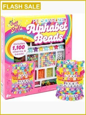 ABC Bead Jewelry Making Kit 1000+ Alphabet Charms and Beads